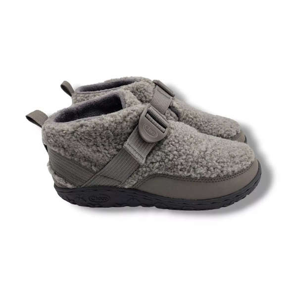 Chaco Unisex-Child Ramble Fluff Kids Ankle Boot Fuzzy Gray Girls/Youth Size 2 - Picture 1 of 10